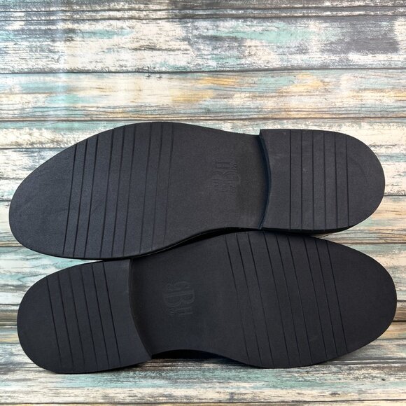 GH Bass Bremmer Mens 10D Oxfords Dress Shoes Wingtip Herringbone Brown Leather - Picture 9 of 13